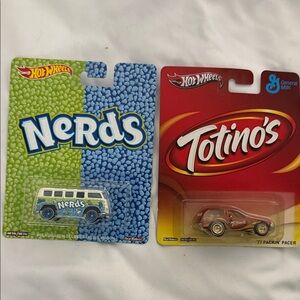 Hot Wheels Nerds and Totino's Toy Car Duo